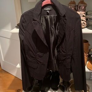 Black roush front jacket